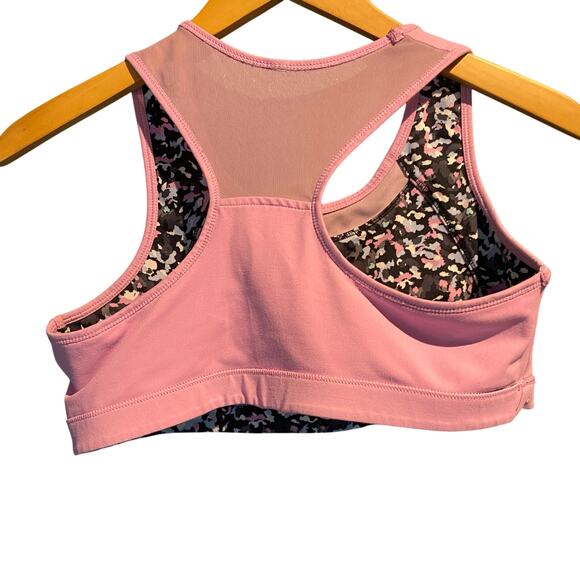 Size large Girls Reversible sports bra top Floral Orchid Gym Workout Yoga - Picture 5 of 6